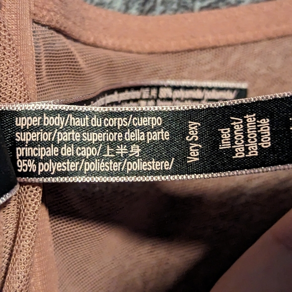 Victoria’s Secret Very Sexy Satin Balconette Bustier Crop Top bra mauve - Picture 8 of 8